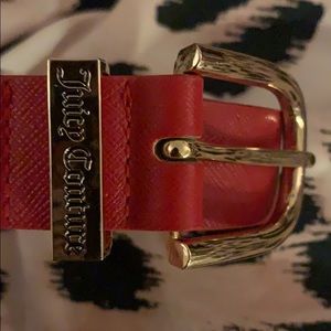 Juicy couture belt red
